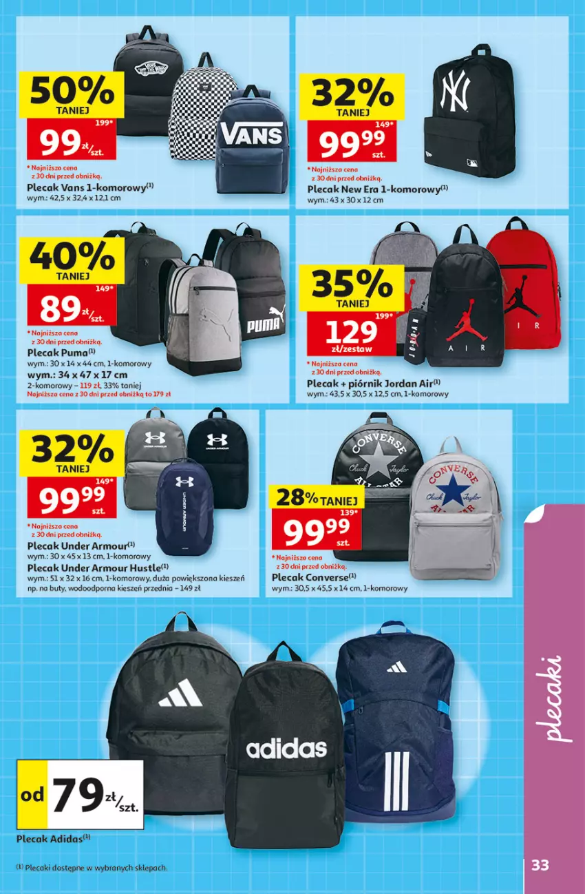 Gazetka promocyjna Auchan - Szkoła Hipermarket - ważna 13.08 do 26.08.2026 - strona 33 - produkty: Adidas, Buty, Piórnik, Plecak, Por, Puma