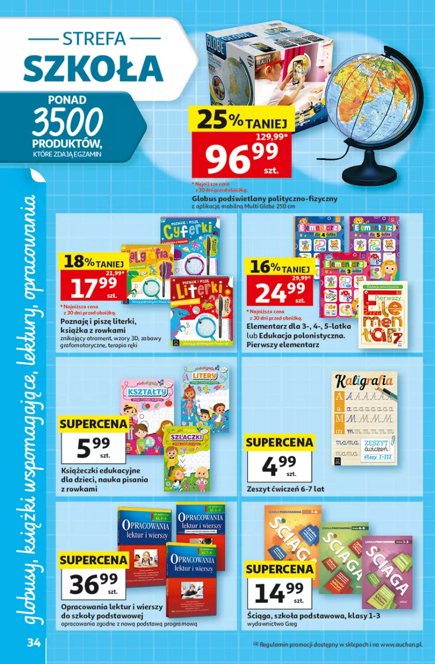Gazetka promocyjna Auchan - Szkoła Hipermarket - ważna 13.08 do 26.08.2026 - strona 34 - produkty: Dzieci, Fa, Gra, Książka, Mobil, Tera