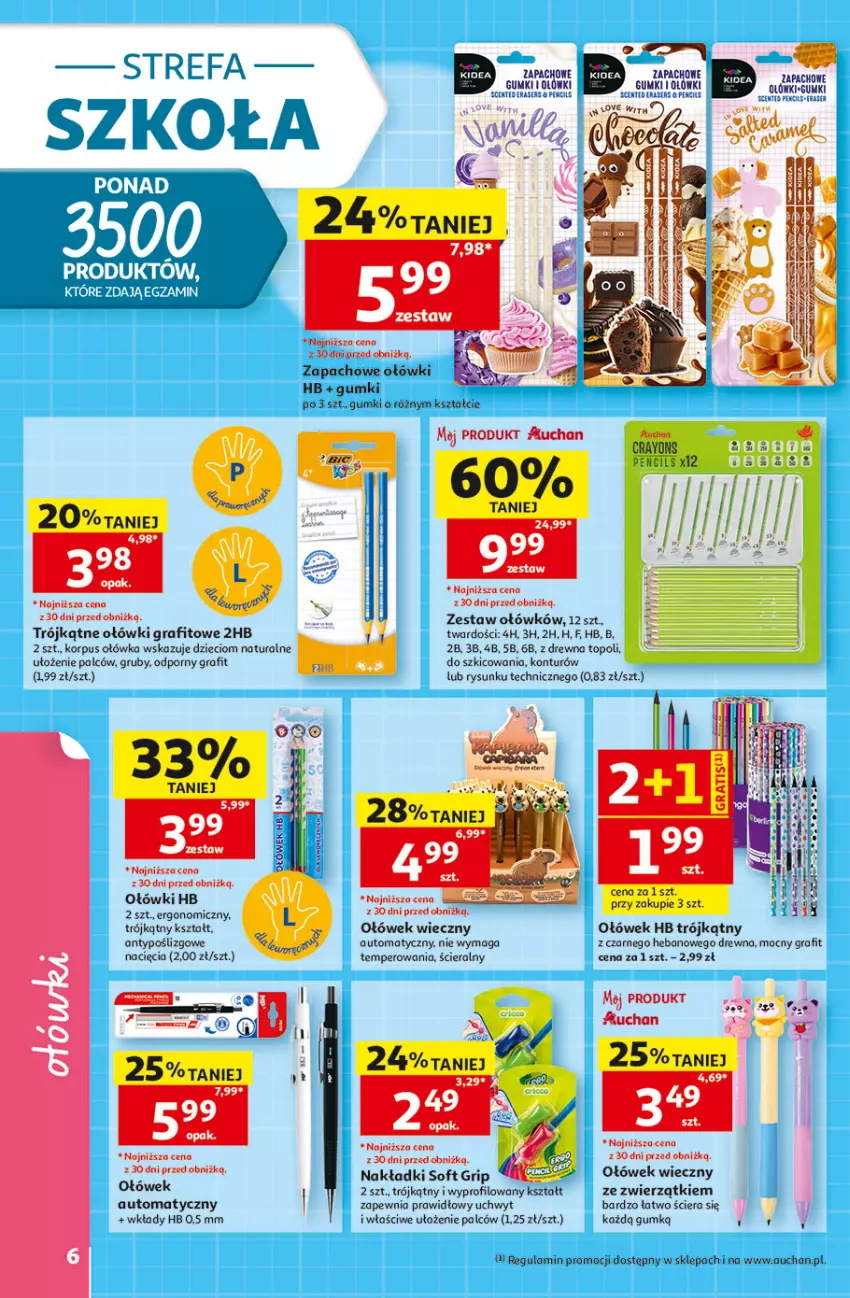 Gazetka promocyjna Auchan - Szkoła Hipermarket - ważna 13.08 do 26.08.2026 - strona 6 - produkty: Dzieci, Fa, Gra, Por, Top