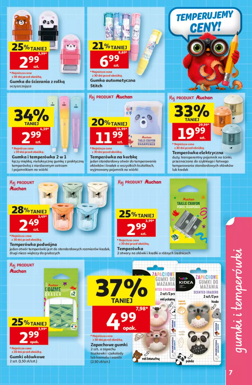 Gazetka promocyjna Auchan - Szkoła Hipermarket - ważna 13.08 do 26.08.2026 - strona 7 - produkty: Fa, Pojemnik, Ser, Sharp, Tran, Truskawki