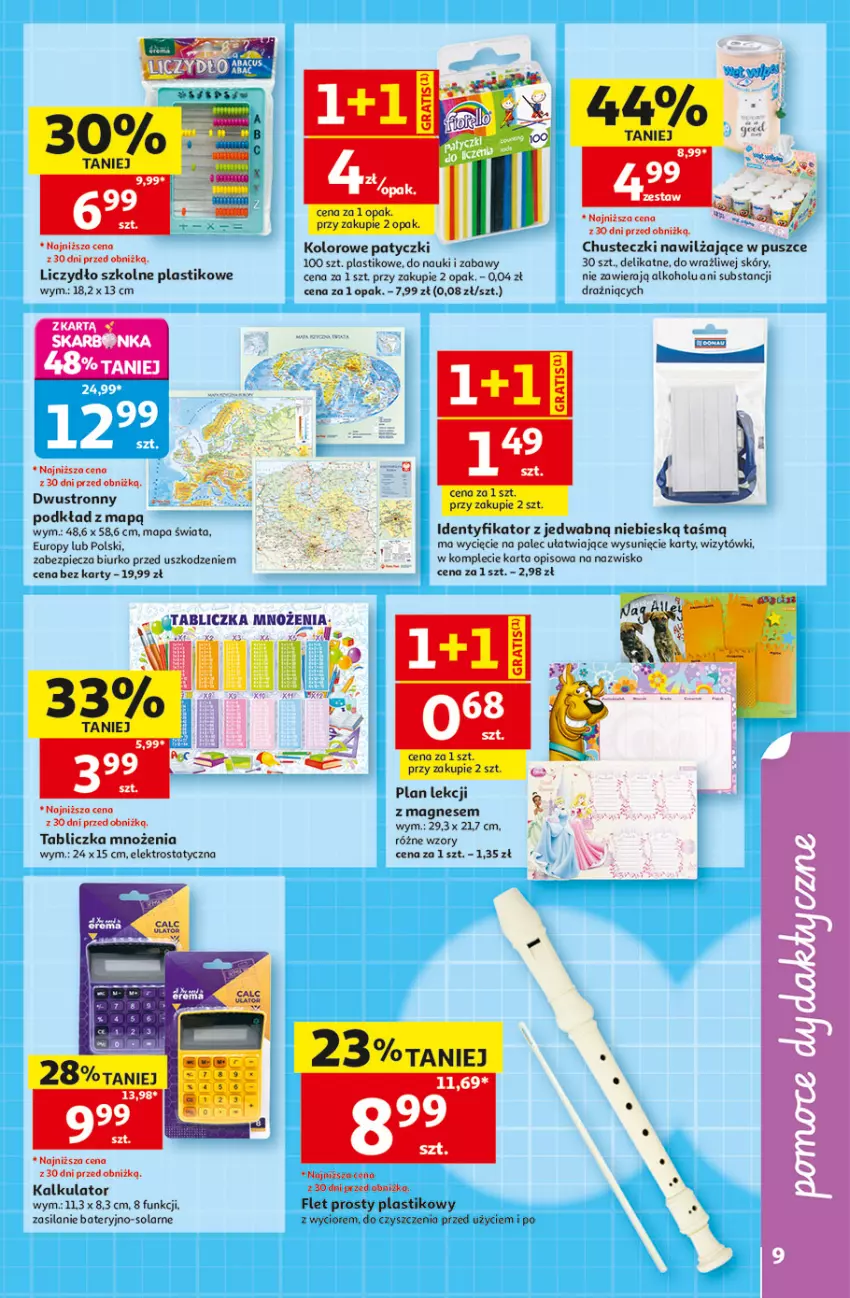 Gazetka promocyjna Auchan - Szkoła Hipermarket - ważna 13.08 do 26.08.2026 - strona 9 - produkty: Biurko, Chusteczki, Noż, Piec, Podkład, Silan