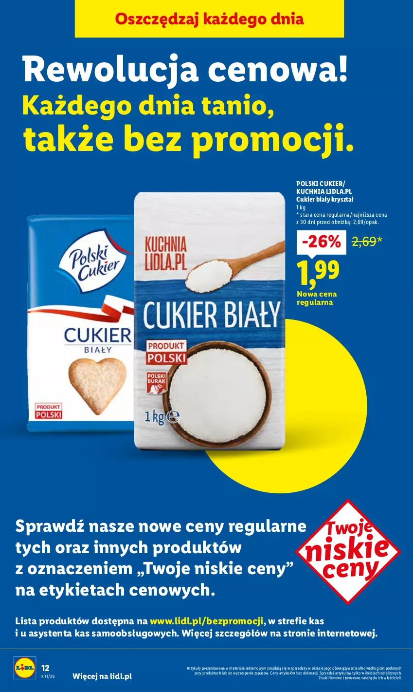 Gazetka promocyjna Lidl - Oferta ważna od 9.03 do 11.03 - ważna 09.03 do 11.03.2026 - strona 12 - produkty: Cukier, Kuchnia