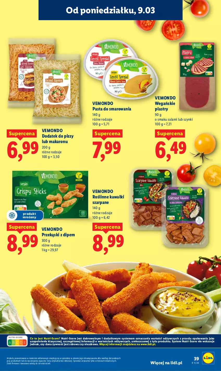 Gazetka promocyjna Lidl - Oferta ważna od 9.03 do 11.03 - ważna 09.03 do 11.03.2026 - strona 39 - produkty: Kawa, Makaron, Salami