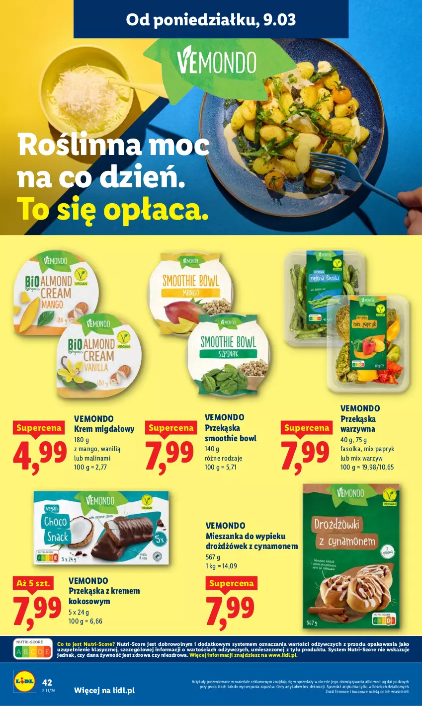 Gazetka promocyjna Lidl - Oferta ważna od 9.03 do 11.03 - ważna 09.03 do 11.03.2026 - strona 42 - produkty: Fa, Kokos, Mango, Smoothie
