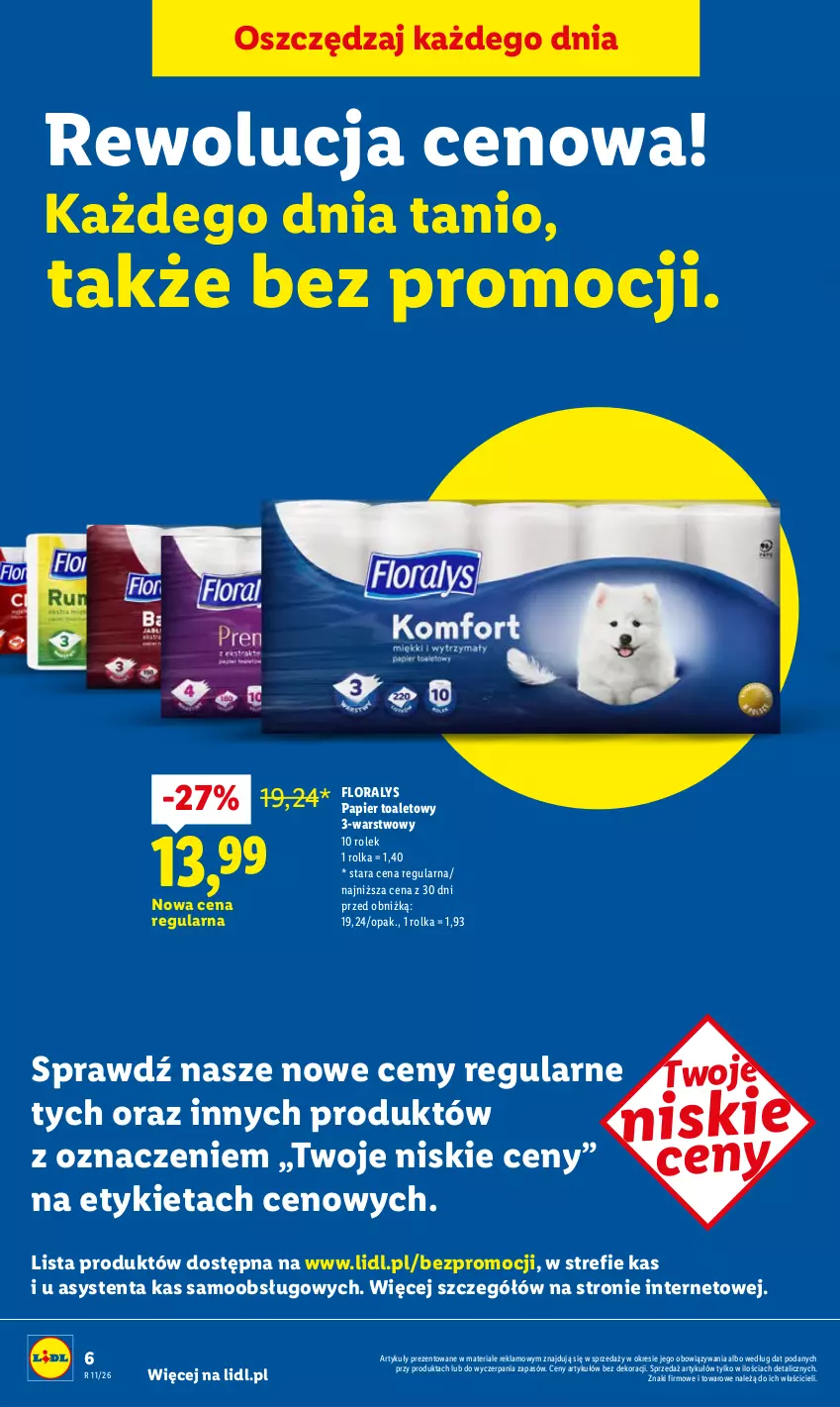 Gazetka promocyjna Lidl - Oferta ważna od 9.03 do 11.03 - ważna 09.03 do 11.03.2026 - strona 6 - produkty: Flora, Papier, Papier toaletowy