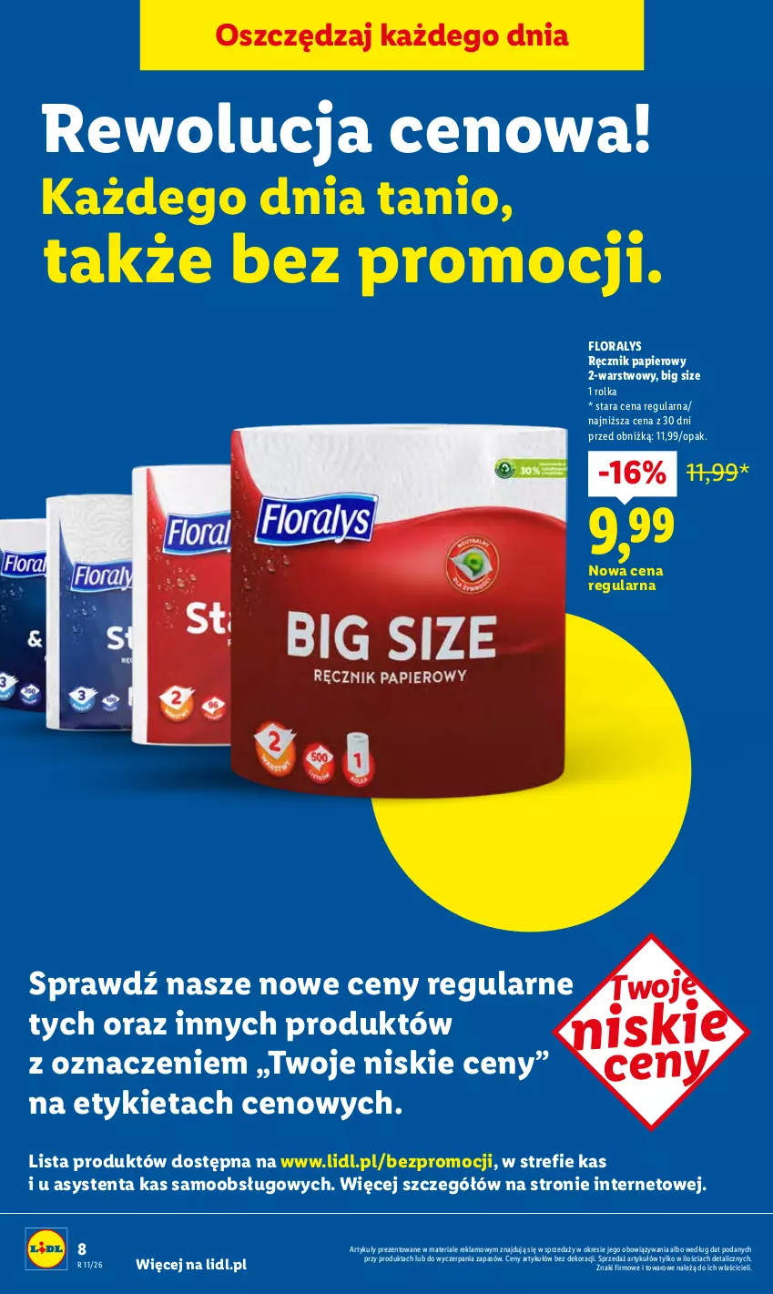 Gazetka promocyjna Lidl - Oferta ważna od 9.03 do 11.03 - ważna 09.03 do 11.03.2026 - strona 8 - produkty: Flora, Papier, Ręcznik
