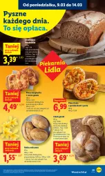 Gazetka promocyjna Lidl - Oferta ważna od 9.03 do 11.03 - Gazetka - ważna od 11.03 do 11.03.2026 - strona 29 - produkty: Ser, Pesto, Pizza, Chleb, Gouda, Orka, Bułka