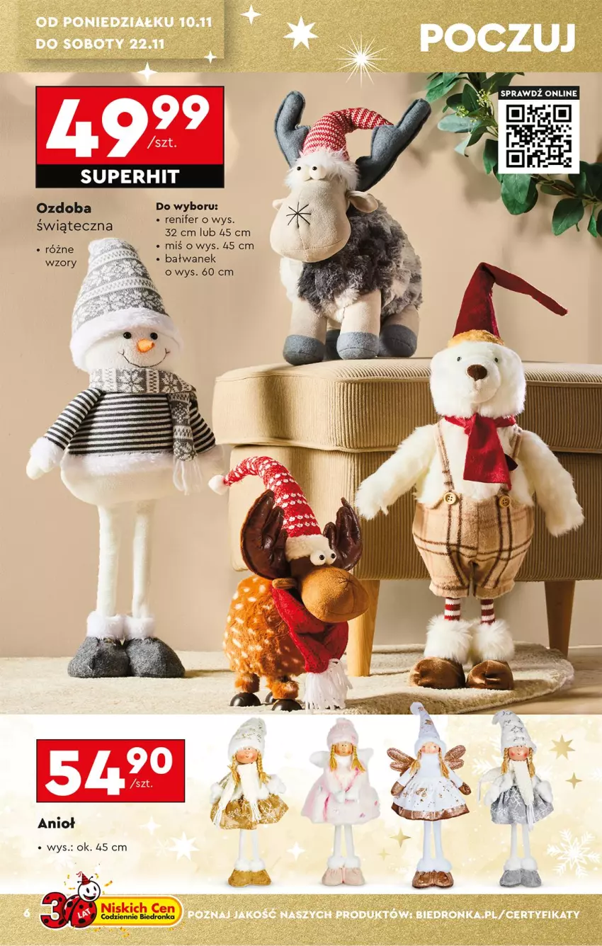 Gazetka promocyjna Biedronka - Okazje Tygodnia - ważna 10.11 do 22.11.2025 - strona 10 - produkty: Ozdoba, Renifer