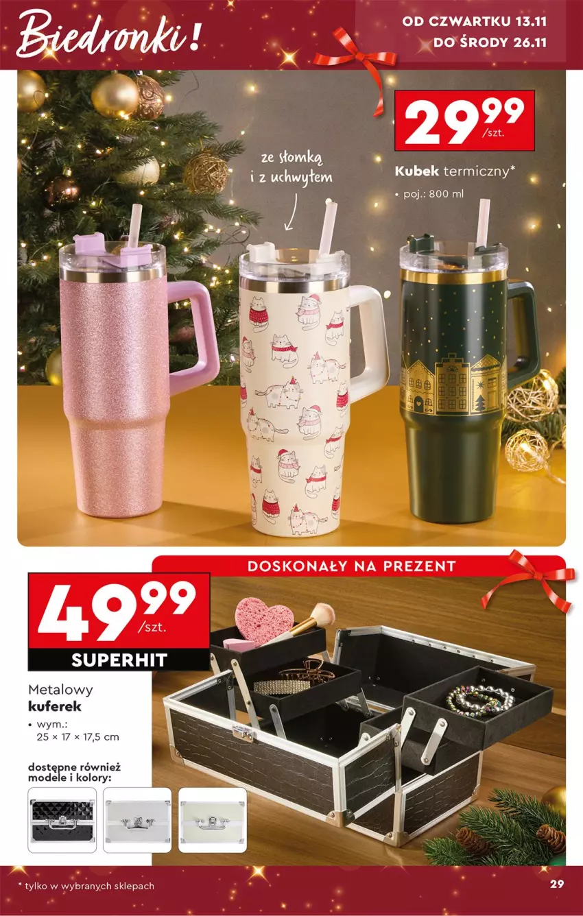 Gazetka promocyjna Biedronka - Okazje Tygodnia - ważna 10.11 do 22.11.2025 - strona 33 - produkty: Kubek, Kubek termiczny