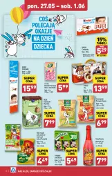 Gazetka promocyjna Aldi - Pełna oferta - Gazetka - ważna od 01.06 do 01.06.2024 - strona 16 - produkty: Sok, Chrupki, Disney, Czekolada, Przysnacki, Tymbark, Kubuś, Kinder, Fa