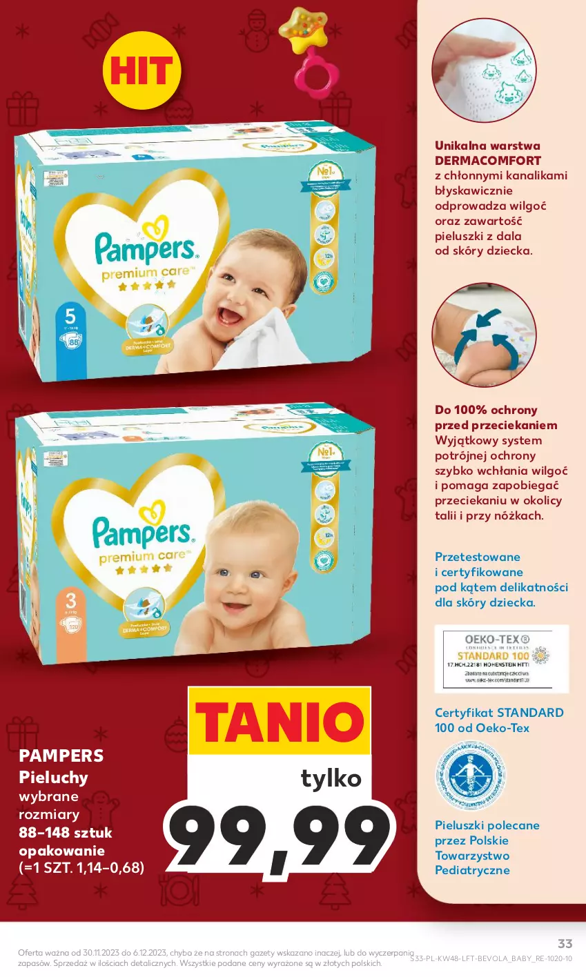 Gazetka promocyjna Kaufland - Gazetka tygodnia - ważna 30.11 do 06.12.2023 - strona 33 - produkty: LG, Pampers, Pieluchy