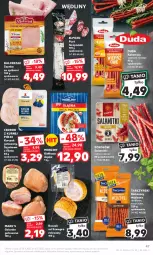 Gazetka promocyjna Kaufland - Gazetka tygodnia - Gazetka - ważna od 06.12 do 06.12.2023 - strona 47 - produkty: Kurczak, Sok, Gra, Salami, Sokołów, Kurczak gotowany, Duda, Szynka, Tarczyński, Morliny, Boczek, Kabanos, Kiełbasa, Kiełbasa śląska