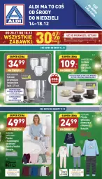 Gazetka promocyjna Aldi - Zaplanuj zakupy wcześniej - Gazetka - ważna od 18.12 do 18.12.2022 - strona 1 - produkty: Pocopiano, Lanki, Piżama, Queentex, Fa
