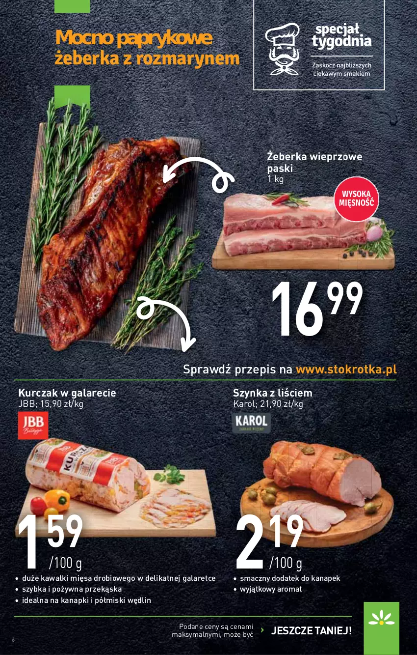 Gazetka promocyjna Stokrotka - Supermarket - ważna 14.10 do 20.10.2021 - strona 6 - produkty: Gala, Kawa, Kurczak, Szynka