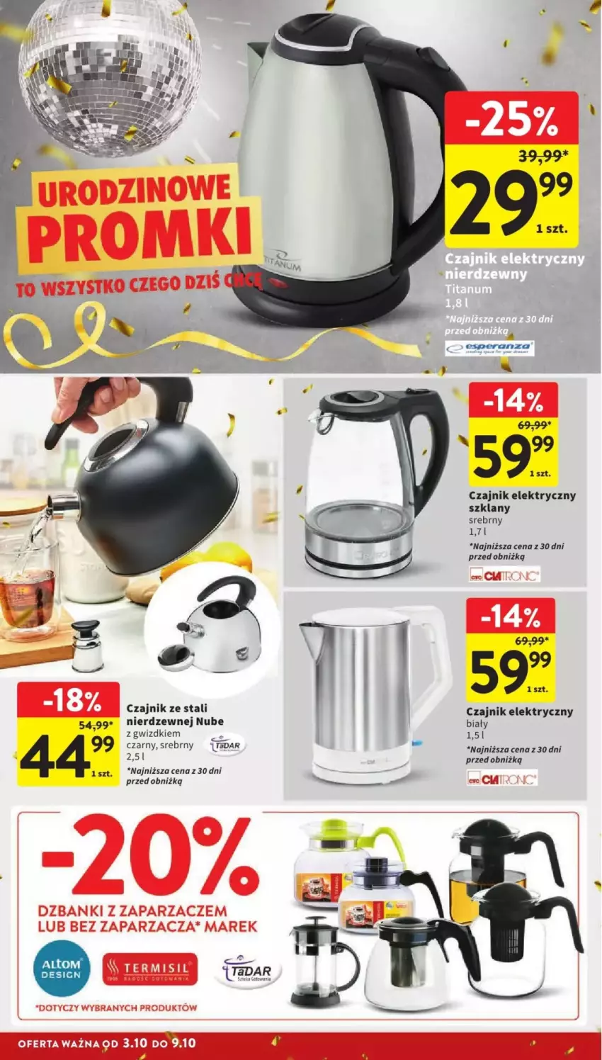 Gazetka promocyjna Intermarche - ważna 03.10 do 09.10.2024 - strona 38 - produkty: Czajnik, Czajnik elektryczny