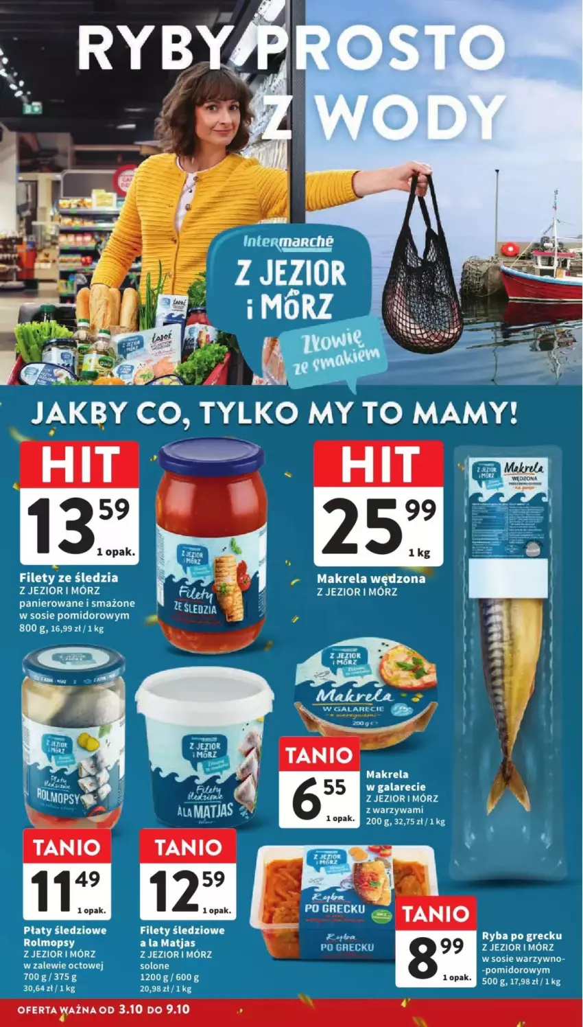 Gazetka promocyjna Intermarche - ważna 03.10 do 09.10.2024 - strona 46 - produkty: Gala, Makrela w galarecie, Matjas, Sos, Warzywa