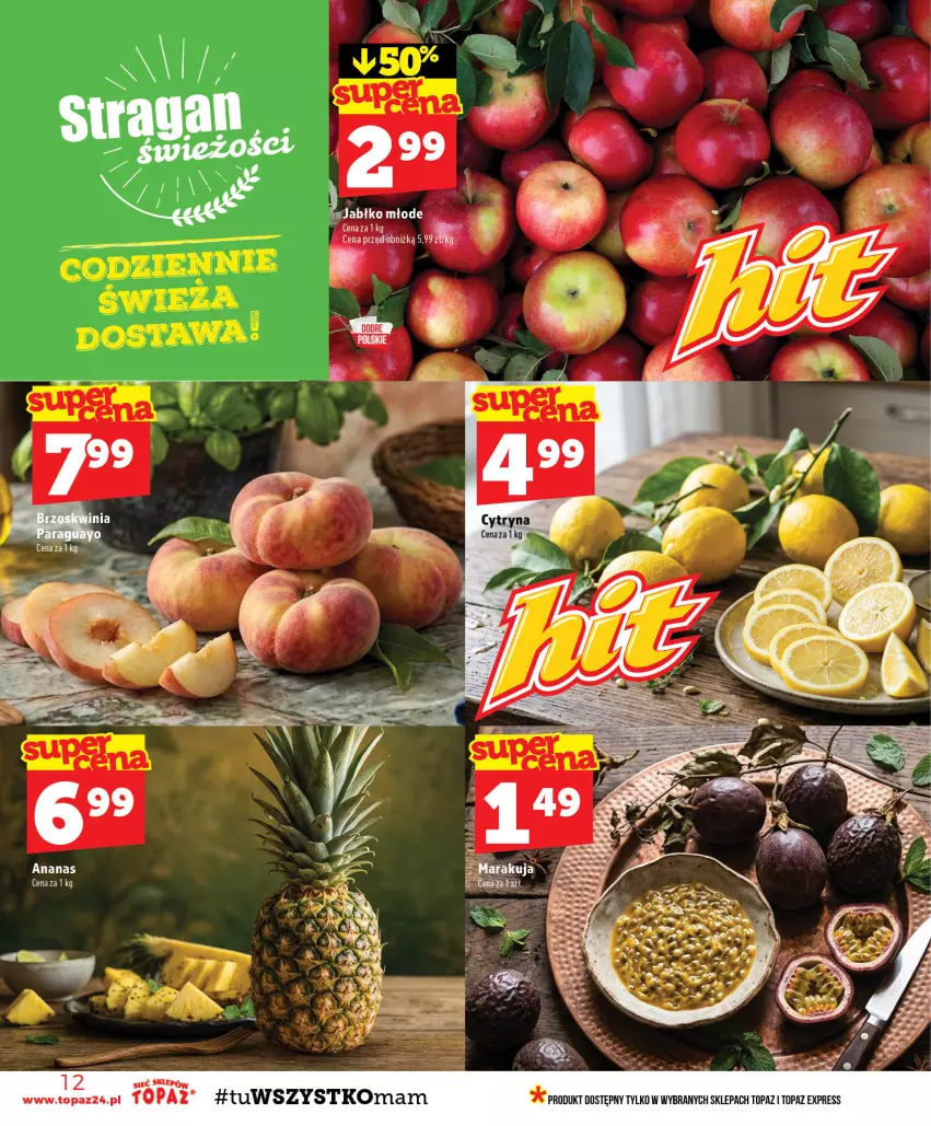 Gazetka promocyjna Topaz - Gazetka - ważna 27.08 do 02.09.2026 - strona 12 - produkty: Ananas, Top