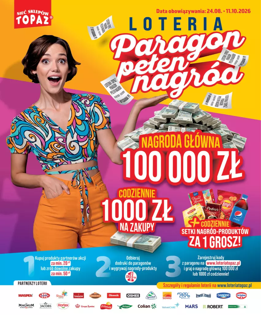 Gazetka promocyjna Topaz - Gazetka - ważna 27.08 do 02.09.2026 - strona 3 - produkty: Jacobs, Mars, Top, Waga