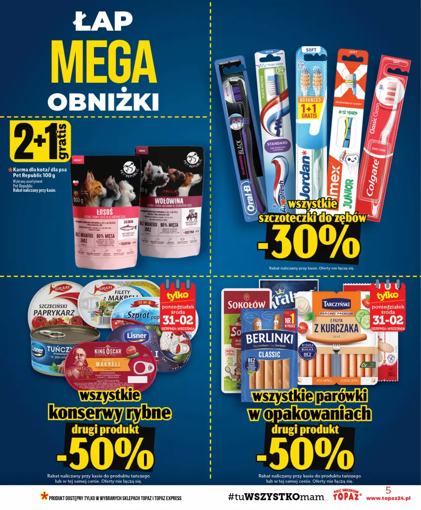 Gazetka promocyjna Topaz - Gazetka - ważna 27.08 do 02.09.2026 - strona 5 - produkty: Sok, Top