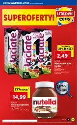 Gazetka promocyjna Lidl - GAZETKA - Gazetka - ważna od 29.05 do 29.05.2021 - strona 3 - produkty: Nutella, Por, Mleko
