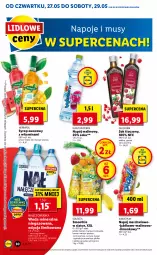 Gazetka promocyjna Lidl - GAZETKA - Gazetka - ważna od 29.05 do 29.05.2021 - strona 30 - produkty: Nałęczowianka, Sok, Mus, Gra, Oleofarm, Granat, Ananas, Napoje, Smoothie, Syrop, Kubuś Waterrr, Woda mineralna, Kubuś, Arbuz, Woda, Wino, Mango, Napój, Oleo, Mięta, Herbapol, Szpinak, Fa