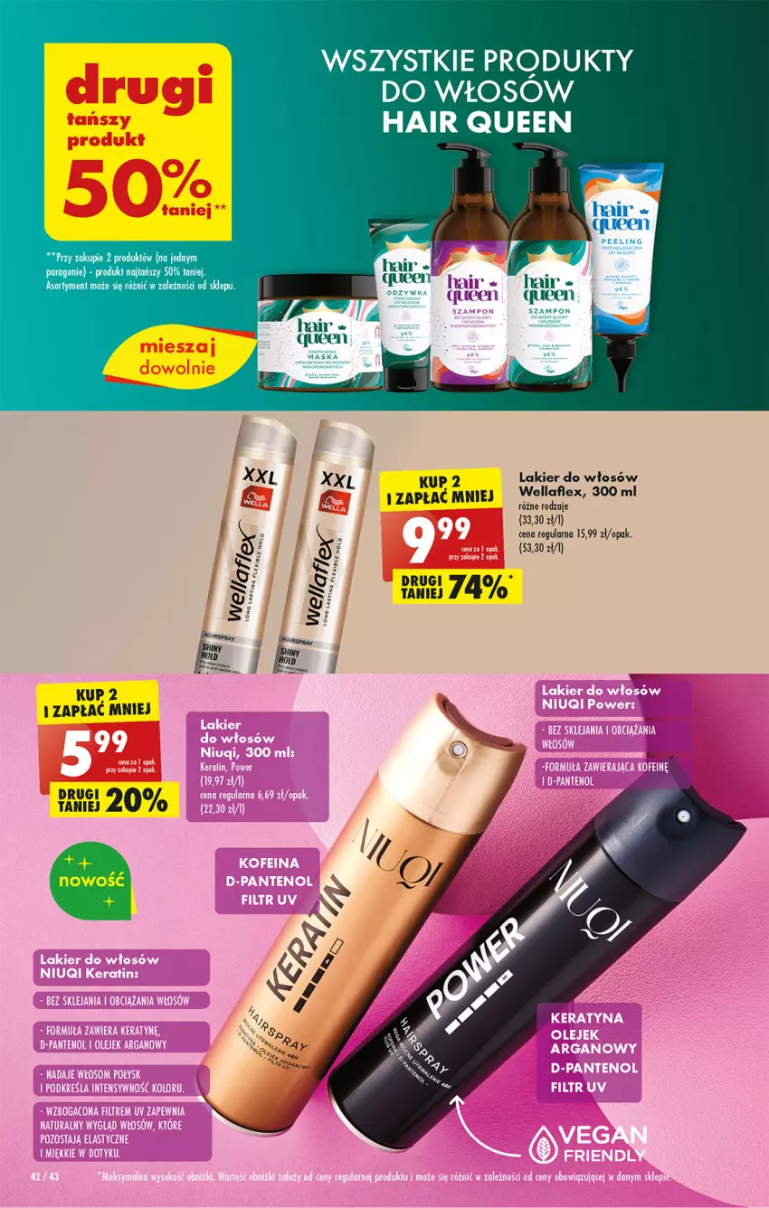 Gazetka promocyjna Biedronka - Gazetka - Biedronka.pl - ważna 16.01 do 21.01.2023 - strona 42 - produkty: Lakier, Por, Wella, Wellaflex