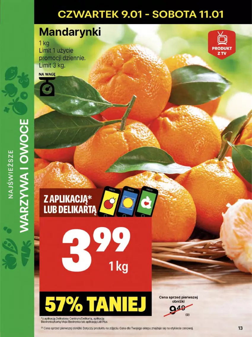 Gazetka promocyjna Delikatesy Centrum - NOWA GAZETKA Delikatesy Centrum od 9 stycznia! 9-15.01.2025 - ważna 09.01 do 15.01.2025 - strona 13 - produkty: Owoce, Rum, Warzywa, Warzywa i owoce