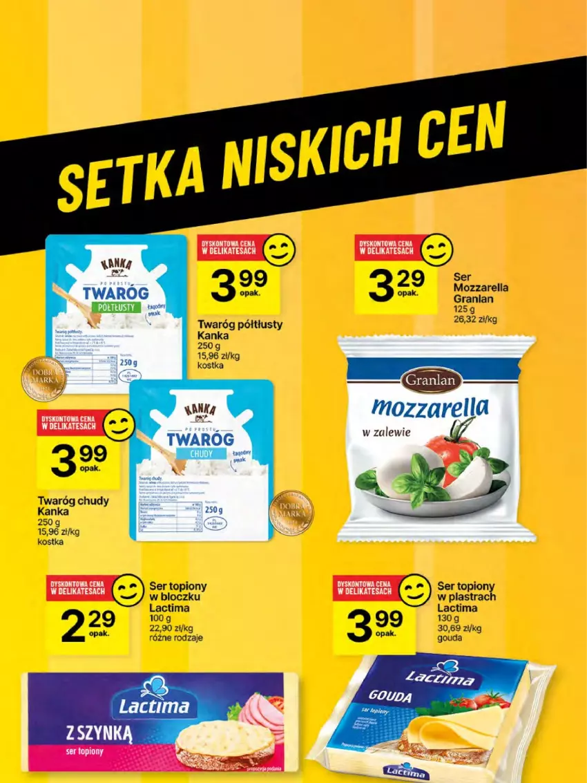 Gazetka promocyjna Delikatesy Centrum - NOWA GAZETKA Delikatesy Centrum od 9 stycznia! 9-15.01.2025 - ważna 09.01 do 15.01.2025 - strona 46 - produkty: Gouda, Gra, Mozzarella, Ser, Ser topiony, Top, Twaróg, Twaróg chudy, Twaróg półtłusty