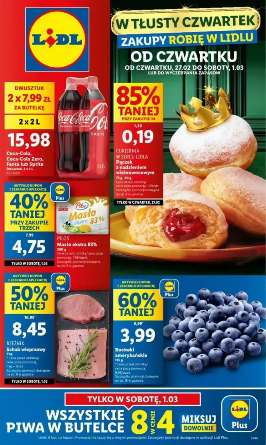 Gazetka promocyjna Lidl - ważna 27.02 do 05.03.2025 - strona 1 - produkty: Coca-Cola, Fa, Fanta, Piwa, Rama, Sprite