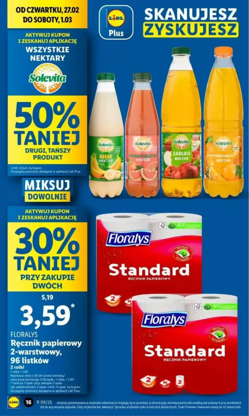 Gazetka promocyjna Lidl - ważna 27.02 do 05.03.2025 - strona 10 - produkty: Flora, Nektar, Papier, Ręcznik, Woda