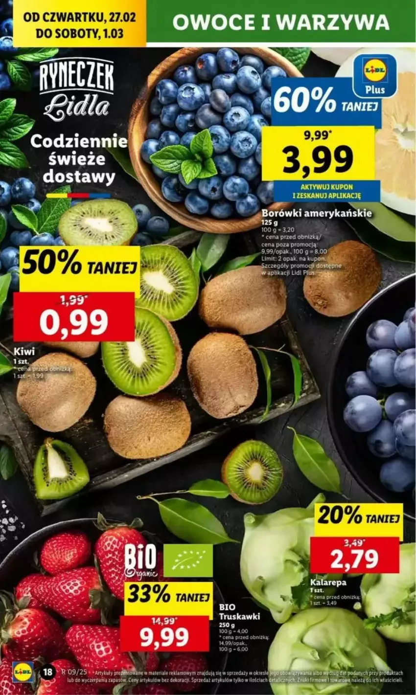 Gazetka promocyjna Lidl - ważna 27.02 do 05.03.2025 - strona 15 - produkty: Owoce, Truskawki, Warzywa