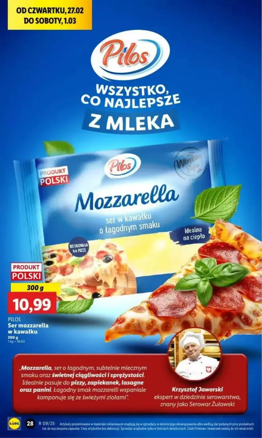 Gazetka promocyjna Lidl - ważna 27.02 do 05.03.2025 - strona 26 - produkty: Lasagne, Mozzarella, Ser