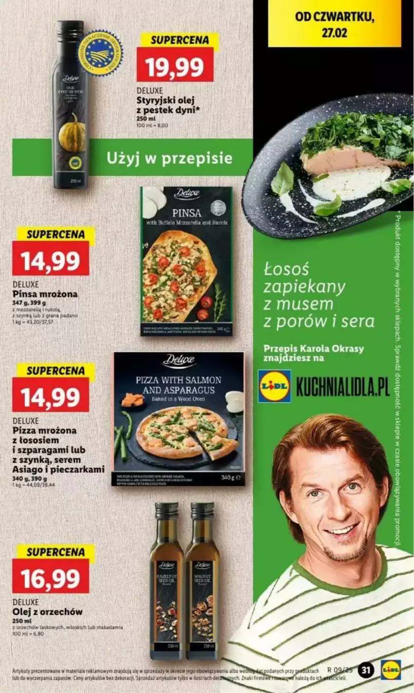 Gazetka promocyjna Lidl - ważna 27.02 do 05.03.2025 - strona 29 - produkty: Gra, Olej, Piec, Pieczarka, Pizza, Ser, Sos, Stek