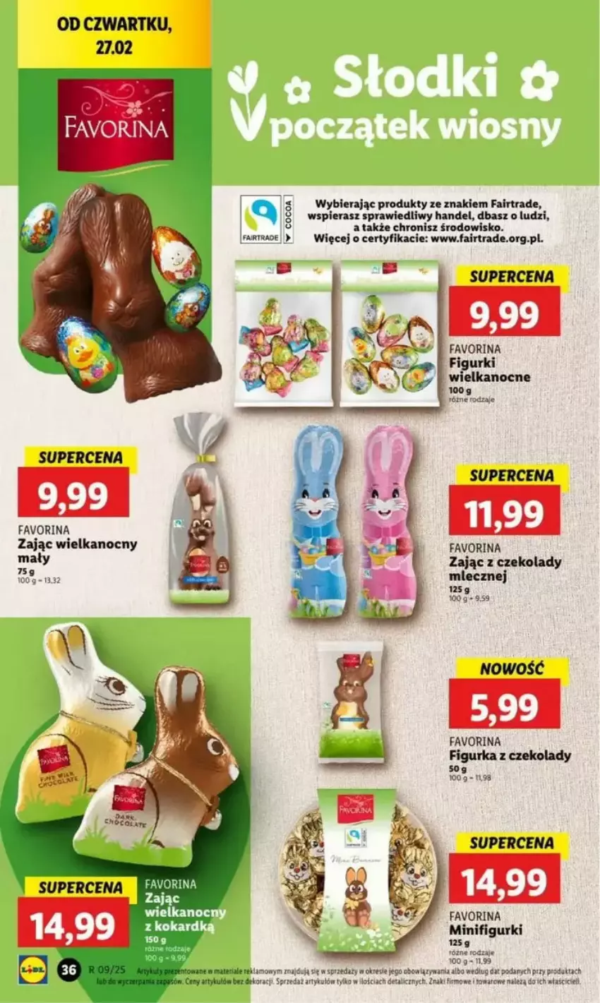 Gazetka promocyjna Lidl - ważna 27.02 do 05.03.2025 - strona 35 - produkty: Fa, Figurka z czekolady