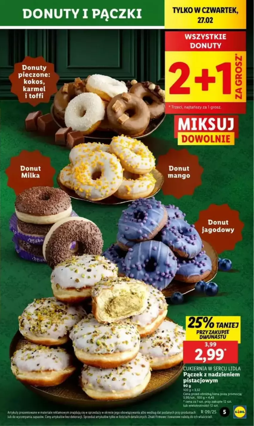 Gazetka promocyjna Lidl - ważna 27.02 do 05.03.2025 - strona 53 - produkty: Donut, Kaki, Kokos, Mus, Nuty, Pączek