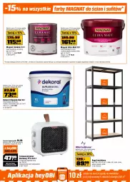 Gazetka promocyjna Obi - Gazetka OBI - Gazetka - ważna od 27.01 do 27.01.2026 - strona 10 - produkty: Piec, Odkurzacz, Top, Przewód, Rama, Szlifierka kątowa, Kurtka, Kawa, Biurko, Farba lateksowa, Tran, Warka, Tarka, Regał, Wkręt, Farba ceramiczna, Magnat Ceramic, Termowentylator, Wkrętarka, Dekoral, Szlifierka, Maska, Farba akrylowa, Regał metalowy, Kompresor, Akumulator, Fa