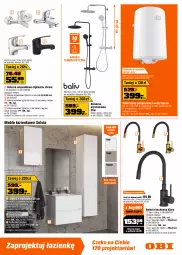 Gazetka promocyjna Obi - Gazetka OBI - Gazetka - ważna od 27.01 do 27.01.2026 - strona 9 - produkty: Piec, Kabina prysznicowa, Kompakt WC, Bateria umywalkowa, Top, Ser, Gra, Deska sedesowa, Bateria kuchenna, Słupek, Termos, Kosz, Deska wolnoopadająca, Meble łazienkowe, Tran, Szafka, Bateria wannowa, Bateria, Brodzik, Meble, Miska, Lakier, Fa
