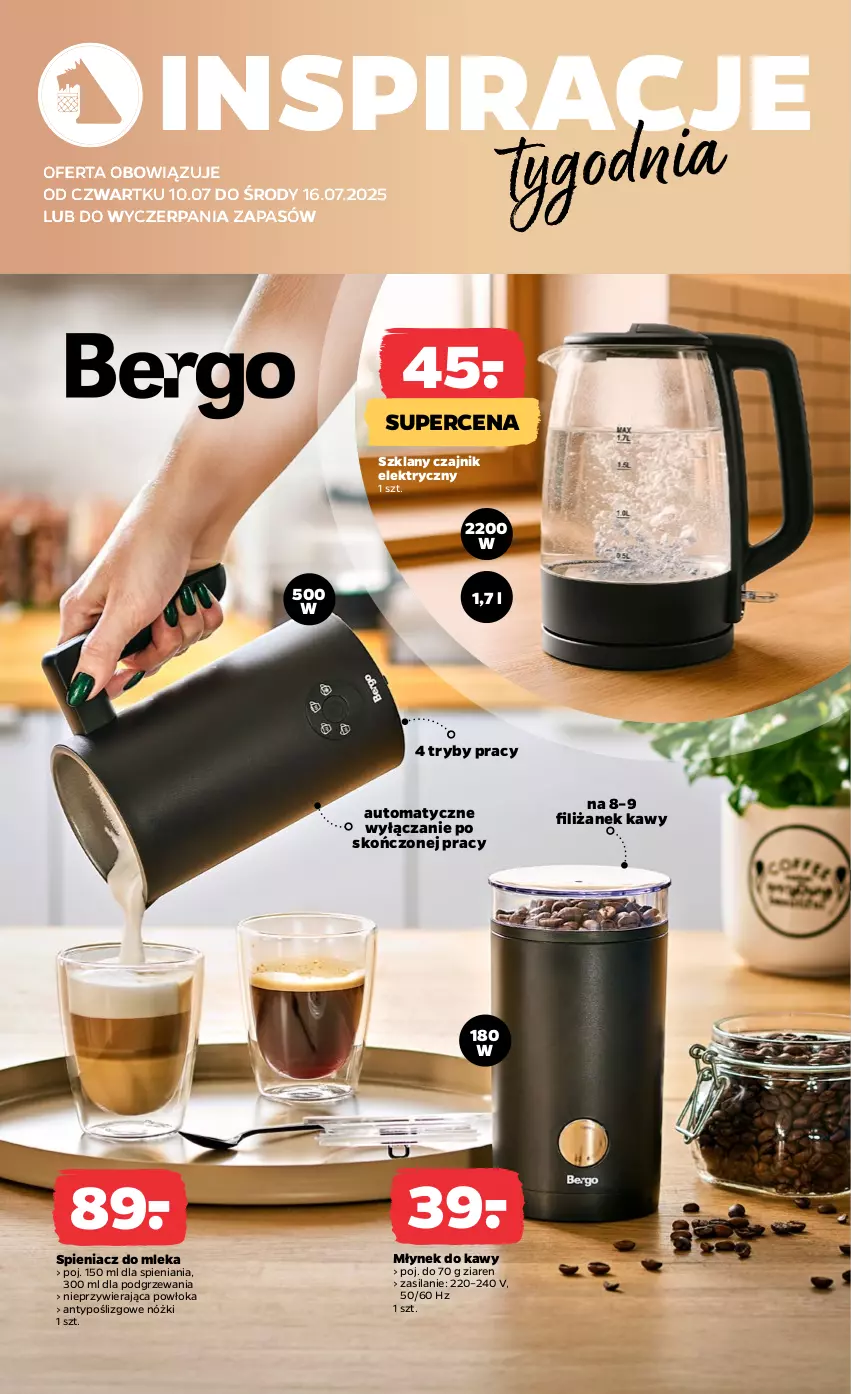 Gazetka promocyjna Netto - Od Czwartku Przemysłowa - ważna 10.07 do 16.07.2025 - strona 2 - produkty: Czajnik, Czajnik elektryczny, Młynek, Młynek do kawy, Silan