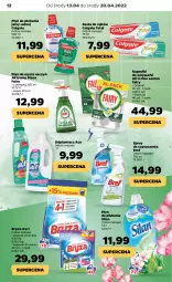 Gazetka promocyjna Netto - Gazetka spożywcza 13.04-20.04 - Gazetka - ważna od 20.04 do 20.04.2022 - strona 12 - produkty: Colgate Total, Gin, Do mycia naczyń, Płyn do płukania jamy ustnej, Spray do czyszczenia, Bref, Proszek do prania, Pasta do zębów, Płyn do mycia naczyń, Odplamiacz, Silan, Płyn do płukania, Fairy, Płyn do mycia, Zmywarki, Colgate, Bryza, Kapsułki do prania, LG, Fa