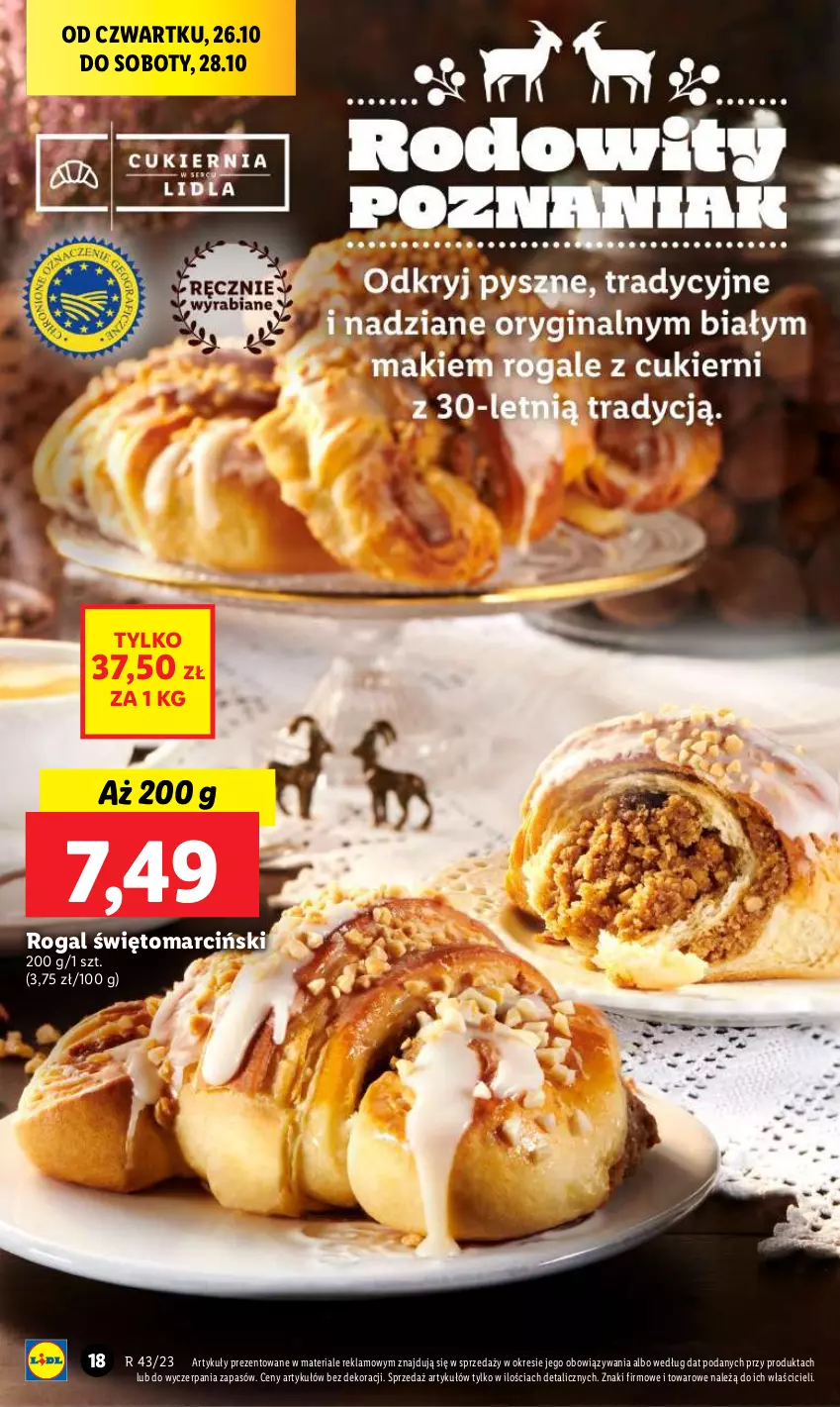 Gazetka promocyjna Lidl - GAZETKA - ważna 26.10 do 28.10.2023 - strona 30 - produkty: Rogal