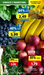 Gazetka promocyjna Lidl - GAZETKA - Gazetka - ważna od 28.10 do 28.10.2023 - strona 29 - produkty: Banany, Warzywa, Gra, Rukola, Owoce, Olej, Jabłka