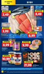 Gazetka promocyjna Lidl - GAZETKA - Gazetka - ważna od 28.10 do 28.10.2023 - strona 38 - produkty: Polędwica, Ser, Rio Mare, SEKO, Tusz, Sushi, Tuńczyk, Dorsz
