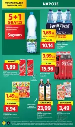 Gazetka promocyjna Lidl - GAZETKA - Gazetka - ważna od 28.10 do 28.10.2023 - strona 56 - produkty: Sok, Coca-Cola, LANA, Napój gazowany, Smoothie, Woda, Napój, Psi Patrol
