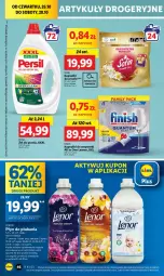 Gazetka promocyjna Lidl - GAZETKA - Gazetka - ważna od 28.10 do 28.10.2023 - strona 60 - produkty: Finish, Perfum, Persil, Płyn do płukania, Zmywarki, Olej, Lenor, Fa