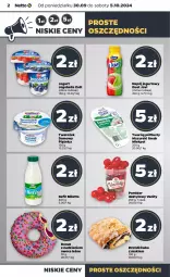 Gazetka promocyjna Netto - Netto Gazetka Food 40/24A - Gazetka - ważna od 05.10 do 05.10.2024 - strona 2 - produkty: Twaróg, Piątnica, Zott, Bell, Jogurt, Napój jogurtowy, Twaróg półtłusty, Owoce, Bella, Donut, Jogobella, Napój