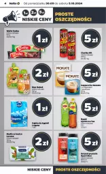 Gazetka promocyjna Netto - Netto Gazetka Food 40/24A - Gazetka - ważna od 05.10 do 05.10.2024 - strona 4 - produkty: Ciastka, Mus, Ice tea, Lipton, Kubuś, Mydło, Cappuccino, Napój, Magnez