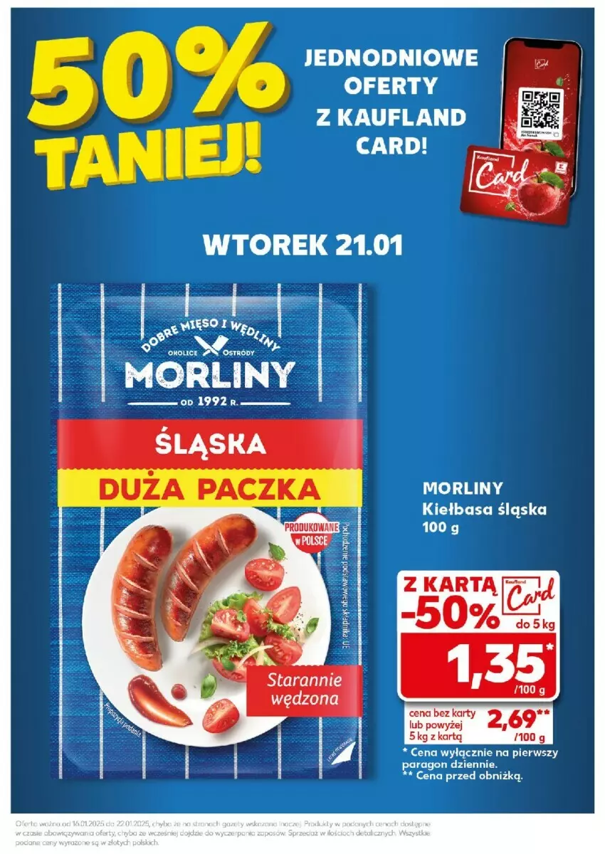 Gazetka promocyjna Kaufland - ważna 20.01 do 22.01.2025 - strona 39 - produkty: Kiełbasa, Kiełbasa śląska, Morliny