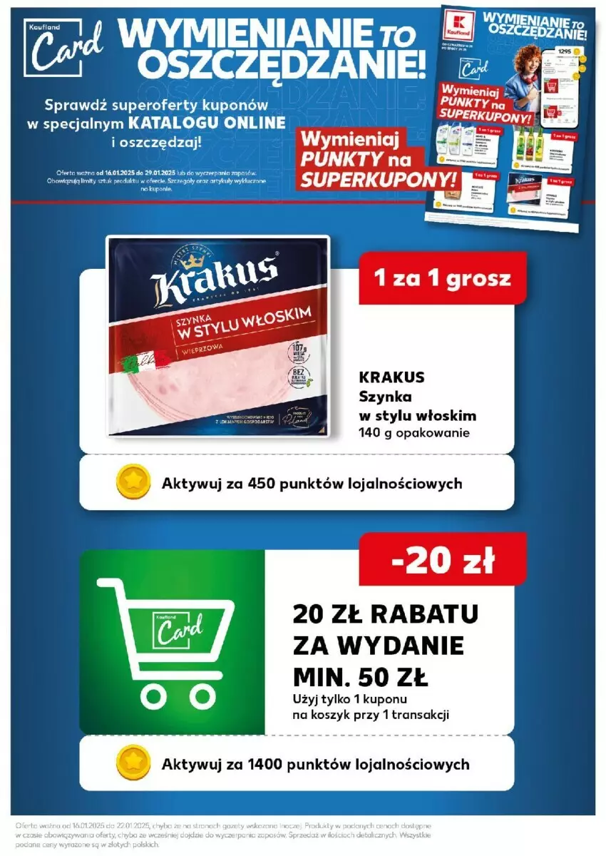 Gazetka promocyjna Kaufland - ważna 20.01 do 22.01.2025 - strona 41 - produkty: Kosz, Krakus, Szynka, Tran