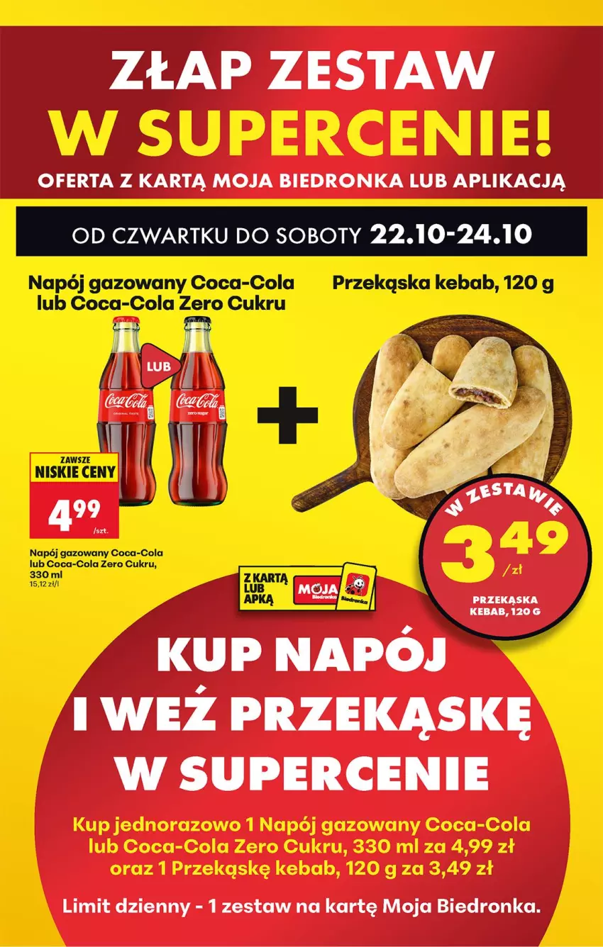 Gazetka promocyjna Biedronka - Od Czwartku - ważna 22.10 do 28.10.2026 - strona 13 - produkty: Coca-Cola, Kebab, Napój, Napój gazowany