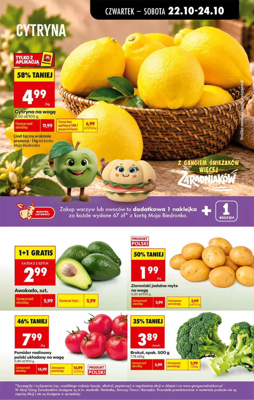 Gazetka promocyjna Biedronka - Od Czwartku - ważna 22.10 do 28.10.2026 - strona 21 - produkty: Fa, Kisiel, Klej, Papier, Pomidor malinowy, Por, Ziemniaki